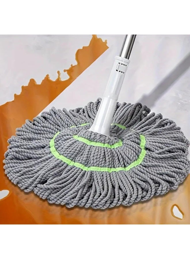 Self-Wringing Microfiber Twist Mop with Long Handle – String Wet Floor Mop with Built-In Wringer for Hardwood, Tile, Vinyl & All Floor Types – Commercial & Household Cleaning Mop - Image 4